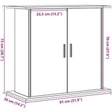 vidaXL Stojalo za akvarij starinski les 81x36x73 cm inženirski les | Shoptok.si