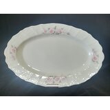 Oval 39cm ivory bernadotte krem-roze svetovi sa zlatnom lin. P2750918JQZ5396011