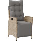  4-dijelni vrtni blagovaonski set od poliratana s jastucima bež | shoptok.hr