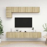  5-dijelni set TV ormarića boja hrasta sonome konstruirano drvo Cijene