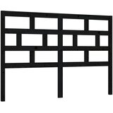 Maison Chic posteljno vzglavje - vzglavna omarica - nočna omarica črno 126x4x100 cm trdna borovina, (21705906) Cene