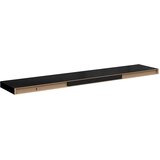  Plutajuća zidna polica crna 120 x 23,5 x 3,8 cm MDF | shoptok.hr