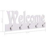  Zidna vješalica za kapute WELCOME bijela 74 x 29,5 cm | shoptok.hr