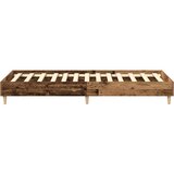 vidaXL Posteljni okvir brez vzmetnice Star les 75x190cm Inženirski les | Shoptok.si