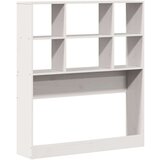 vidaXL Knjižna postelja brez vzmetnice bela 90x190cm trdna borovina | Shoptok.si
