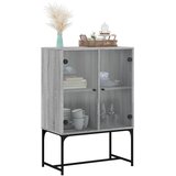  Bočni ormarić sa staklenim vratima boja hrasta 69 x 37 x 100 cm | shoptok.hr