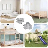 Urezana T-matica 2 pcs Srebrno M6 mm Čelik
