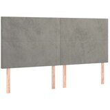  Posteljni okvir z vzglavjem svetlo siv 160x200 cm žamet, (20788194) | Shoptok.si