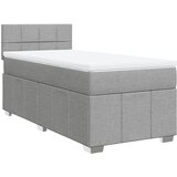 Maison Chic Box spring postelja - Vzmetna postelja z vzmetnico svetlo siva 90x190 cm blago SL11360, (21904649) Cene