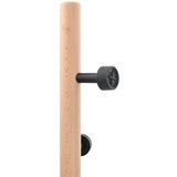  Stalak za kapute crni 177 cm od željeza obloženog prahom | shoptok.hr