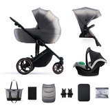 Kinderkraft kolica PRIME 2 3u1 MINK PRO SHADOW GREY | Eponuda.com