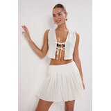 TRENDYOLMILLA Ženska suknja Tbess25Au00052, Krem | Eponuda.com