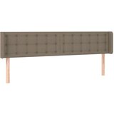  LED posteljno vzglavje taupe 183x16x78/88 cm blago, (20933632) | Shoptok.si