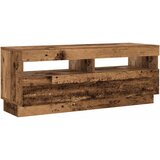 TV ormarić LED boja drva 200x35x40 cm konstruirano drvo | shoptok.hr