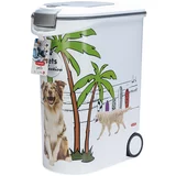 Curver posoda za suho pasjo hrano - Dizajn s palmo: do 20 kg suhe hrane (54 litrov)