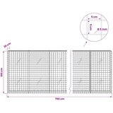  Gabion s žicom debljine 5 mm i mrežom 5x5 cm 750x20x100 cm - 20 cm 100 cm 750 cm | shoptok.hr