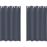  Zavjese sa zavjesama 2 pcs Antracit 175 x 140 cm Poliester | shoptok.hr