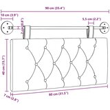  Držeće uzglavlje Zidne Tamnozelena 90 x 55 x 7 cm Baršun - Tamnozelena 80 cm bez LED | shoptok.hr