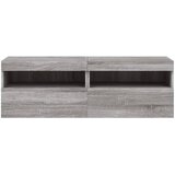  Zidni TV ormarići LED 2 kom siva boja hrasta 60x30x40 cm | shoptok.hr