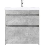  Set namještaja za kupaonicu Betonska siva 81 x 40 x 84,5 cm | shoptok.hr
