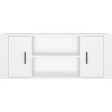 TV ormarić bijeli 100 x 35 x 40 cm od konstruiranog drva | shoptok.hr