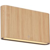 QAZQA Skandinavska zunanja stenska svetilka lesena 17,5 cm vklj. LED IP65 - Batt | Shoptok.si