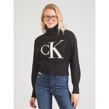 Calvin Klein Jeans Pulover crna / bijela | shoptok.hr