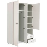 Mömax omara za oblačila leon, bela, š. 128 cm | Shoptok.si