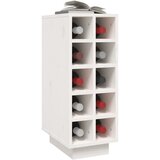 Ormarić za vino bijeli 23 x 34 x 61 cm od masivne borovine | shoptok.hr