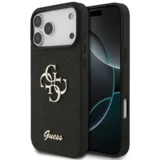GUHCP17XHG4SGK silikonski ovitek za iPhone 17 Pro Max - črn z bleščicami in zlatim logom