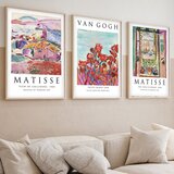 WALLXPERT huhu268 - 50 x 70 Multicolor Decorative Framed MDF Painting (3 Pieces) Cene