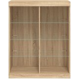 vidaXL Komoda z LED lučkami sonoma hrast 81x37x100 cm | Shoptok.si