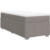 vidaXL Krevet s oprugama i madracem smeđesivi 90x190 cm od tkanine | shoptok.hr