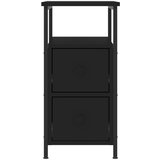  Noćni ormarić crni 30 x 60 x 60 cm od konstruiranog drva | shoptok.hr