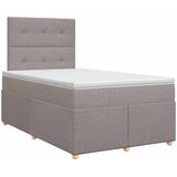  Boxspring krevet s madracem Sivosmeđa 120 x 200 cm Tkanina | shoptok.hr