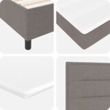 Box Spring postelja z vzmetnico v taupe barvi, 80x200 cm, tkanina, (22052894) | Shoptok.si