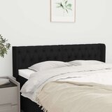  Uzglavlje s ušima crni 163x16x78/88 cm od tkanine Cijene