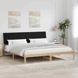  Krevetna konstrukcija Smeđa 200 x 200 cm Čvrsto borovo drvo | shoptok.hr