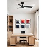 Faro 33822WT - Plafonski ventilator MINI PUNT S, u crnoj boji, prečnik 90 cm, WT + daljinski upravljač | Eponuda.com