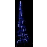 vidaXL LED božično drevesce med 276 LED Modra 511 cm Kovina | Shoptok.si