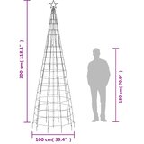  LED božićno drvce sa šiljcima 570 LED toplo bijelo 300 cm | shoptok.hr