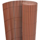 Dvostrana vrtna ograda PVC 90 x 500 cm smeđa Cijene