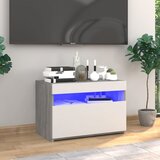 vidaXL TV omarica z LED lučkami siva sonoma 60x35x40 cm Cene
