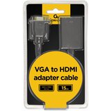 Cablexpert VGA to HDMI adapter cable, 0.15 m, black | shoptok.hr