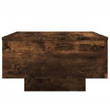  Stolić za kavu s LED svjetlima boja dimljenog hrasta 55x55x31cm | shoptok.hr