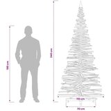  Drveno božićno drvce KOTKA 240 cm Masivna borovina Prirodno - 240 cm Prirodna (neobrađena) | shoptok.hr