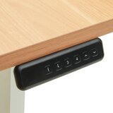 MID.YOU PISALNA MIZA kovina, leseni material bela, barve hrasta | Shoptok.si