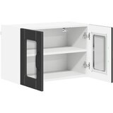  Zidni stakleni ormarić Lucca 2 pcs Crna 60 x 31 x 40 cm | shoptok.hr