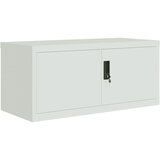 Ormarić za spise svjetlosivi 90 x 40 x 240 cm čelični | shoptok.hr