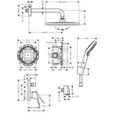 Hansgrohe 27958000 Crometta S podometni komplet za tuš | Shoptok.si